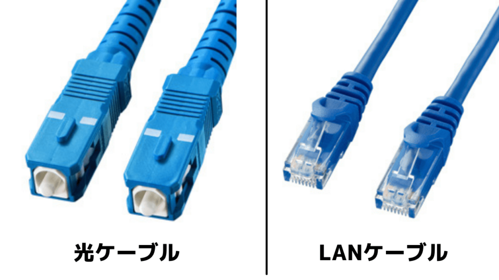 光ケーブル LANケーブル