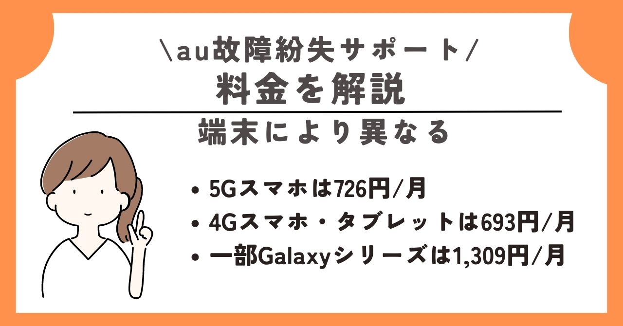 au 故障紛失サポート