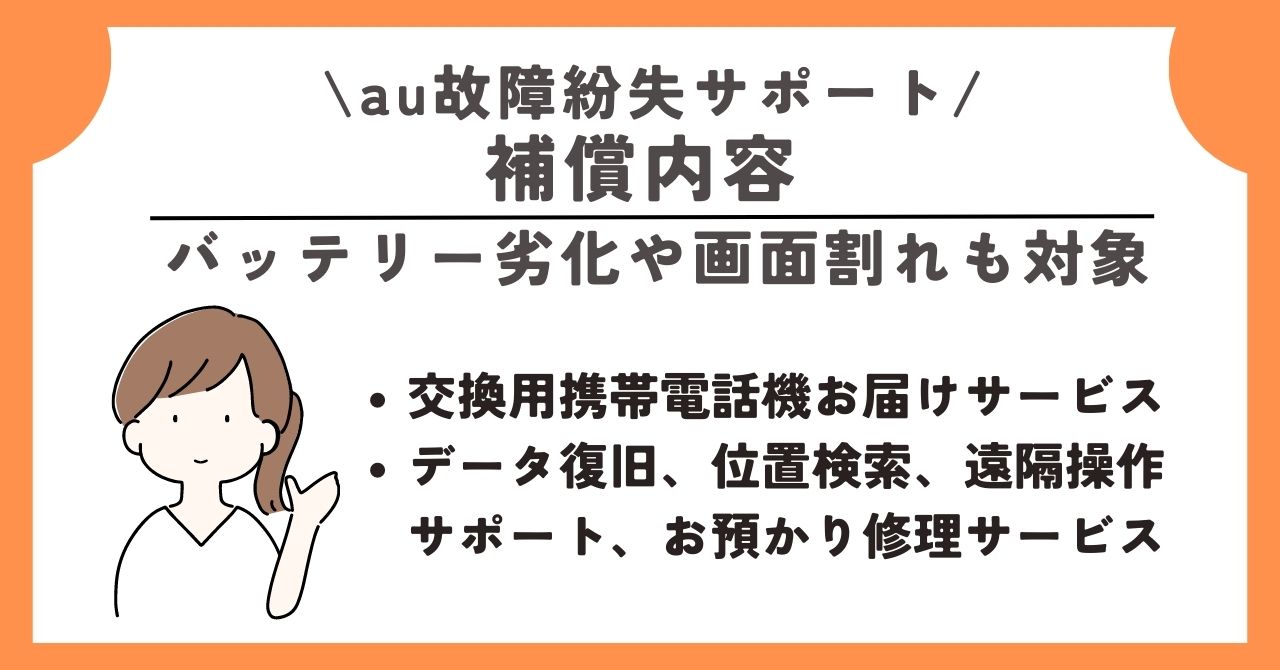 au 故障紛失サポート