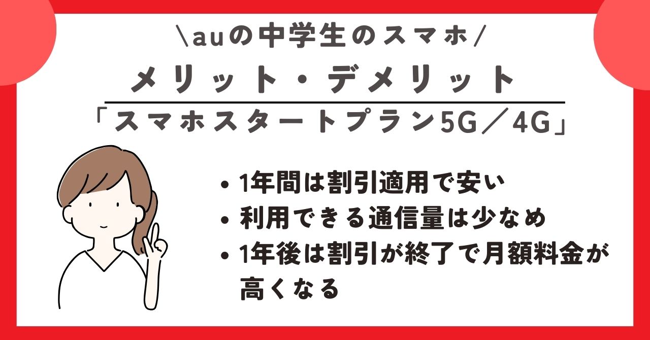 au　中学生　スマホ