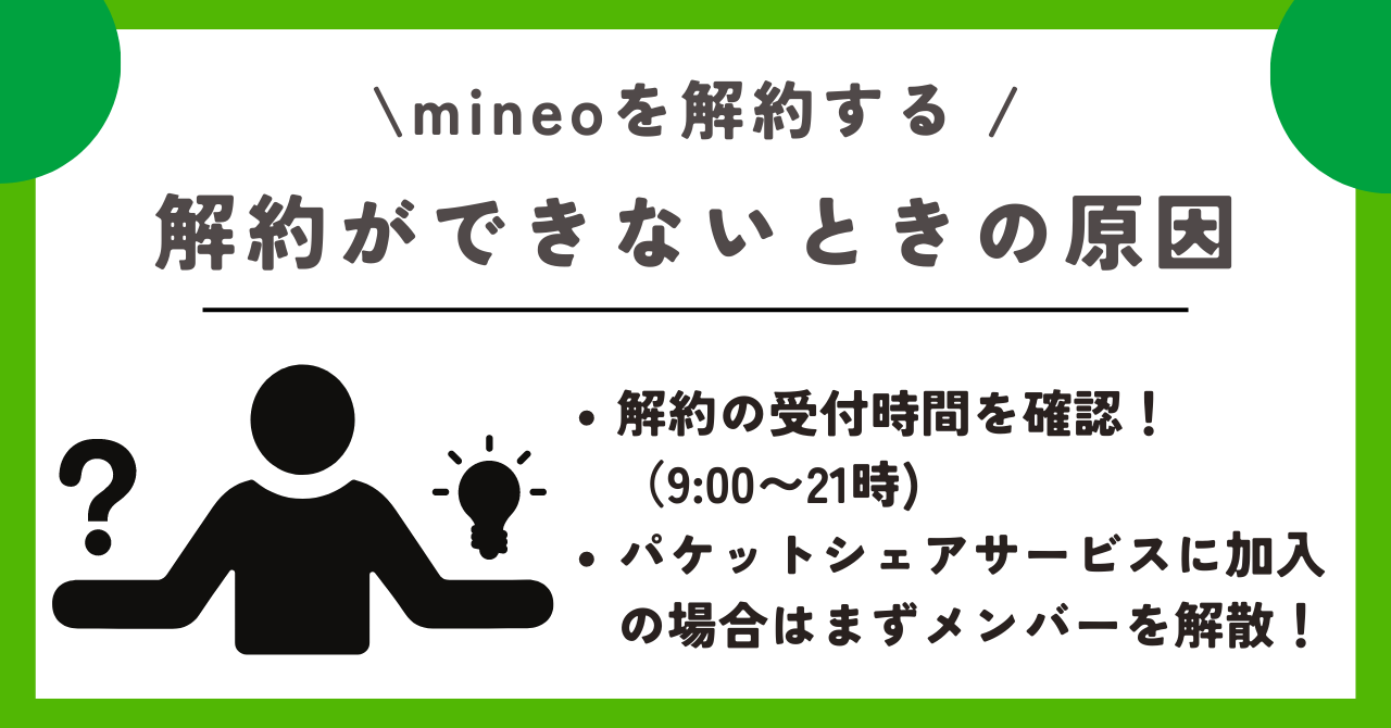mineo 解約