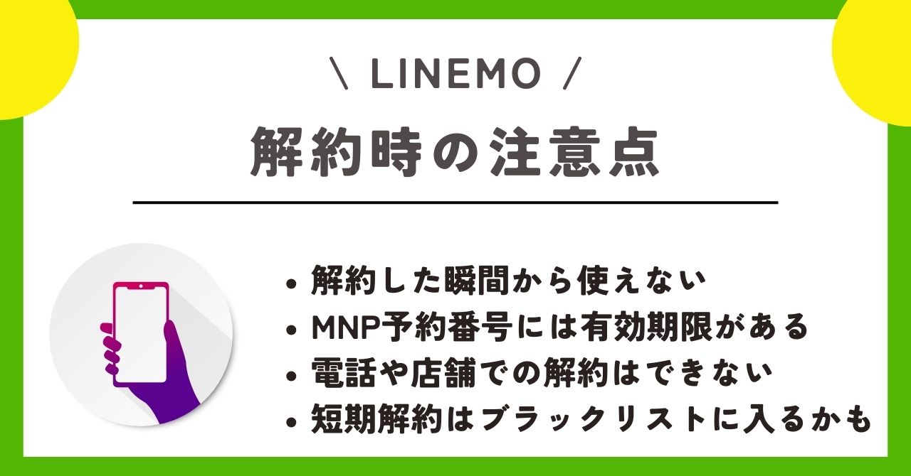 LINEMO　解約