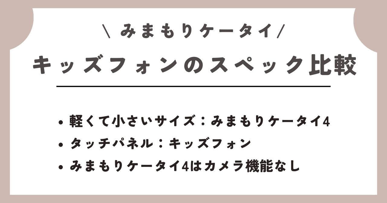 ソフトバンク】キッズフォンとみまもりケータイの違い｜各機種のおすすめポイントは？ – ネットログ