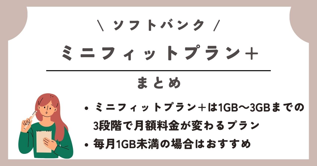 ソフトバンク　ミニフィットプラン+