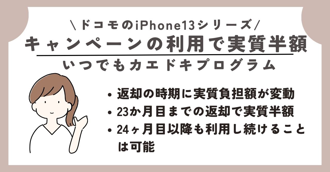 iPhone13　ドコモ