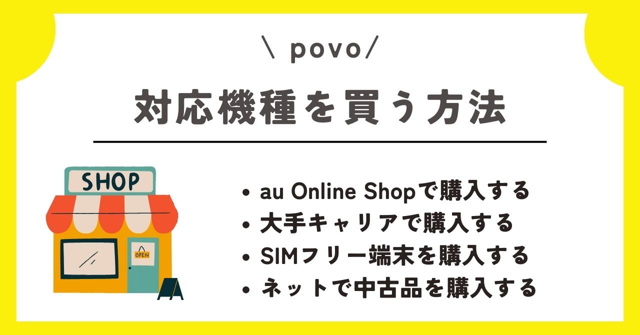Povo 対応機種