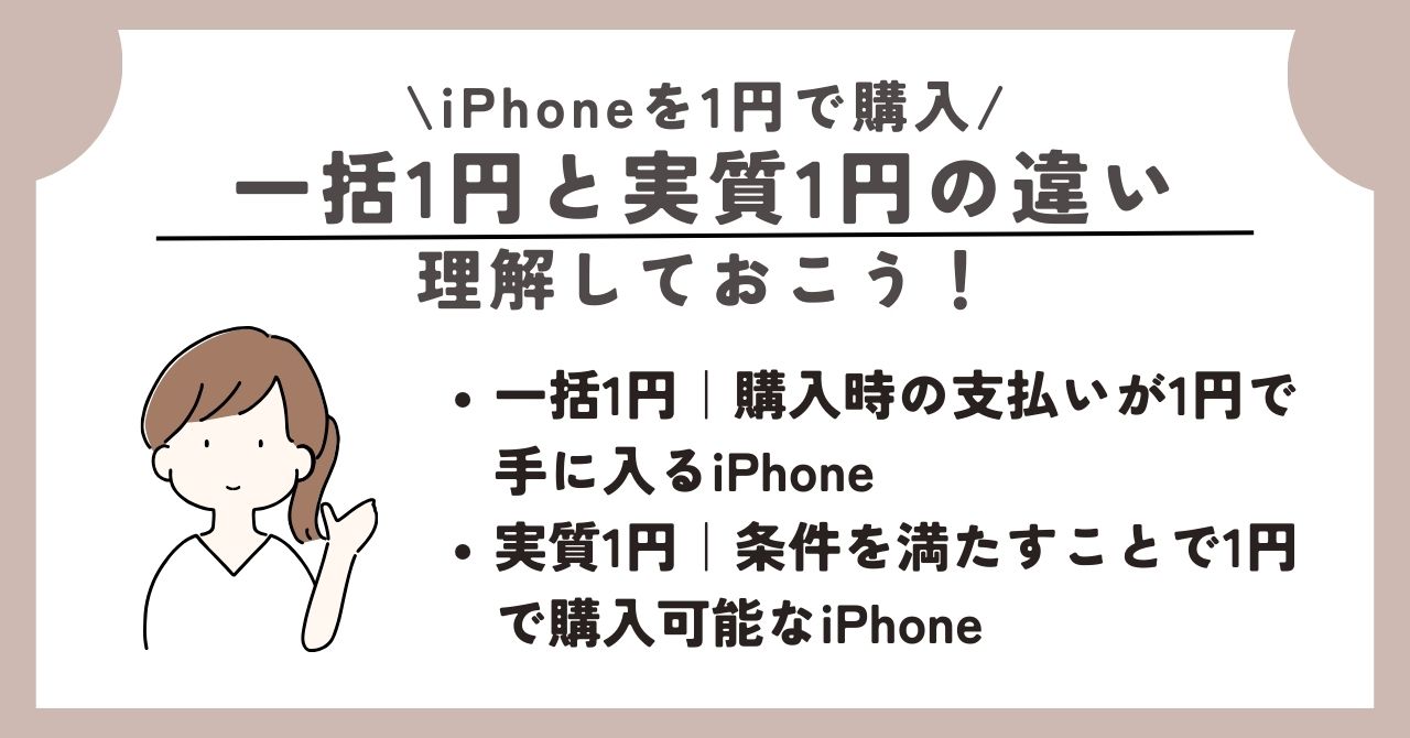iPhone　1円