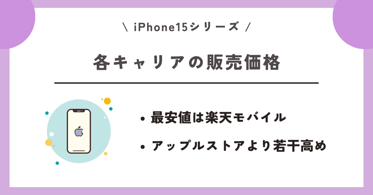 iPhone15　安く買う