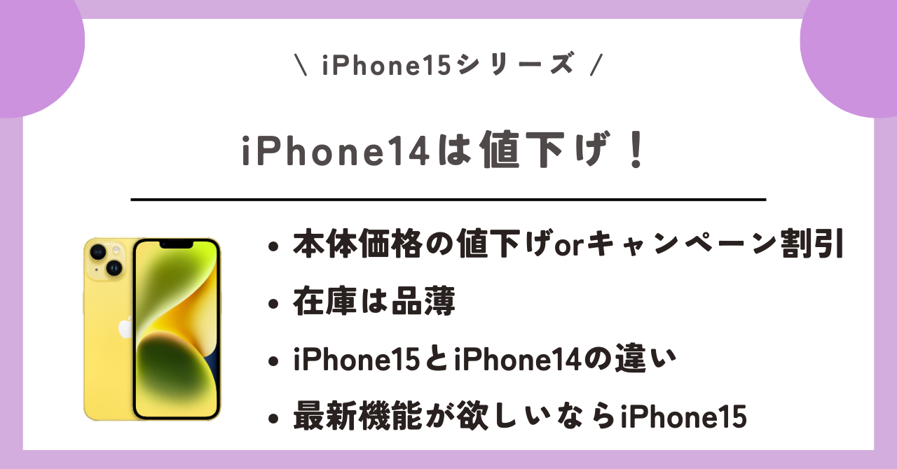 iPhone15　安く買う