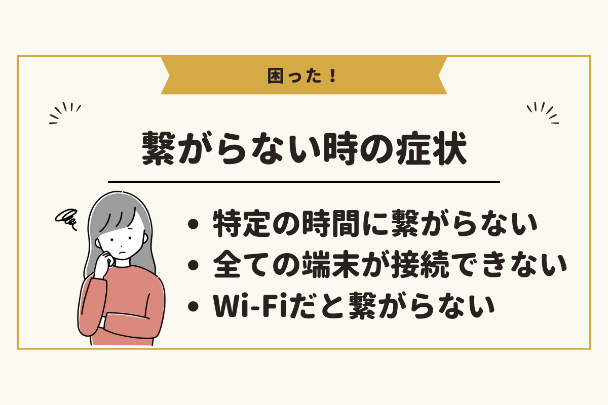 NURO光が突然繋がらない時の症状