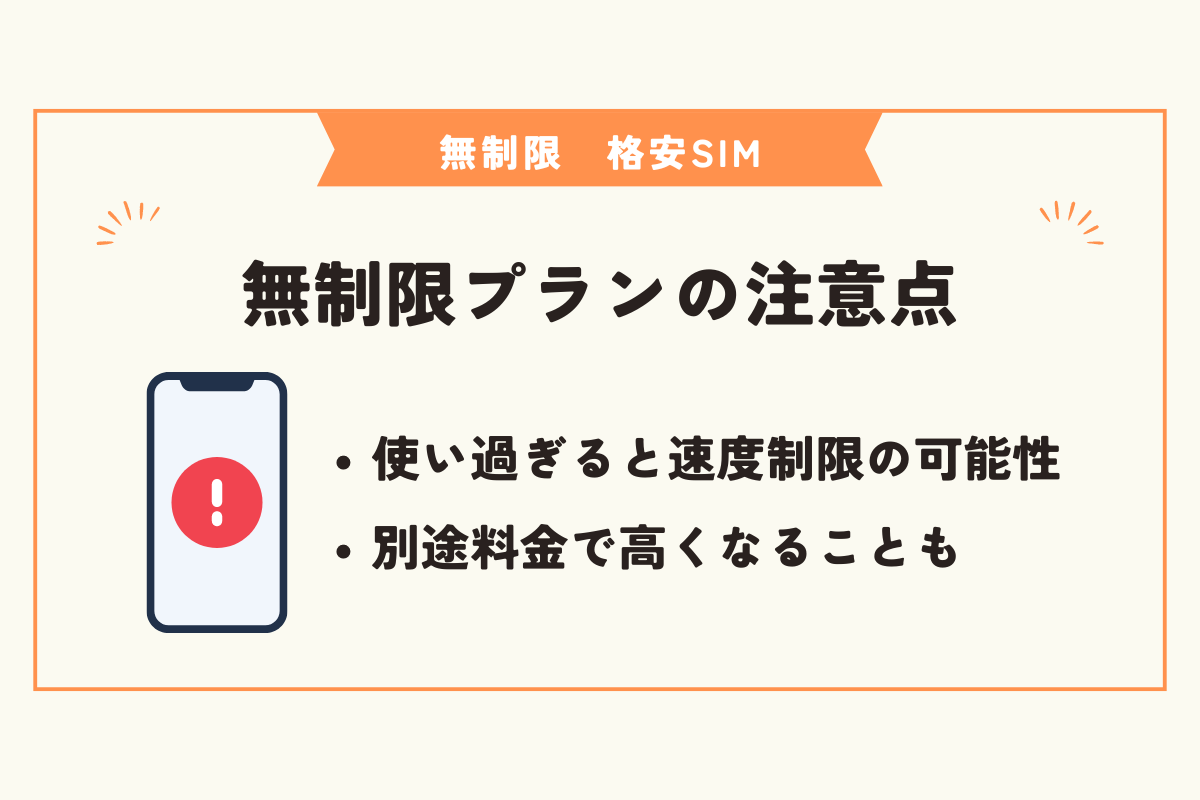 無制限　格安SIM
