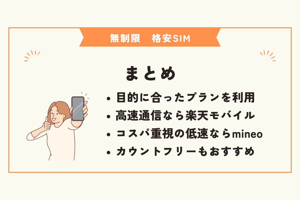 無制限　格安SIM