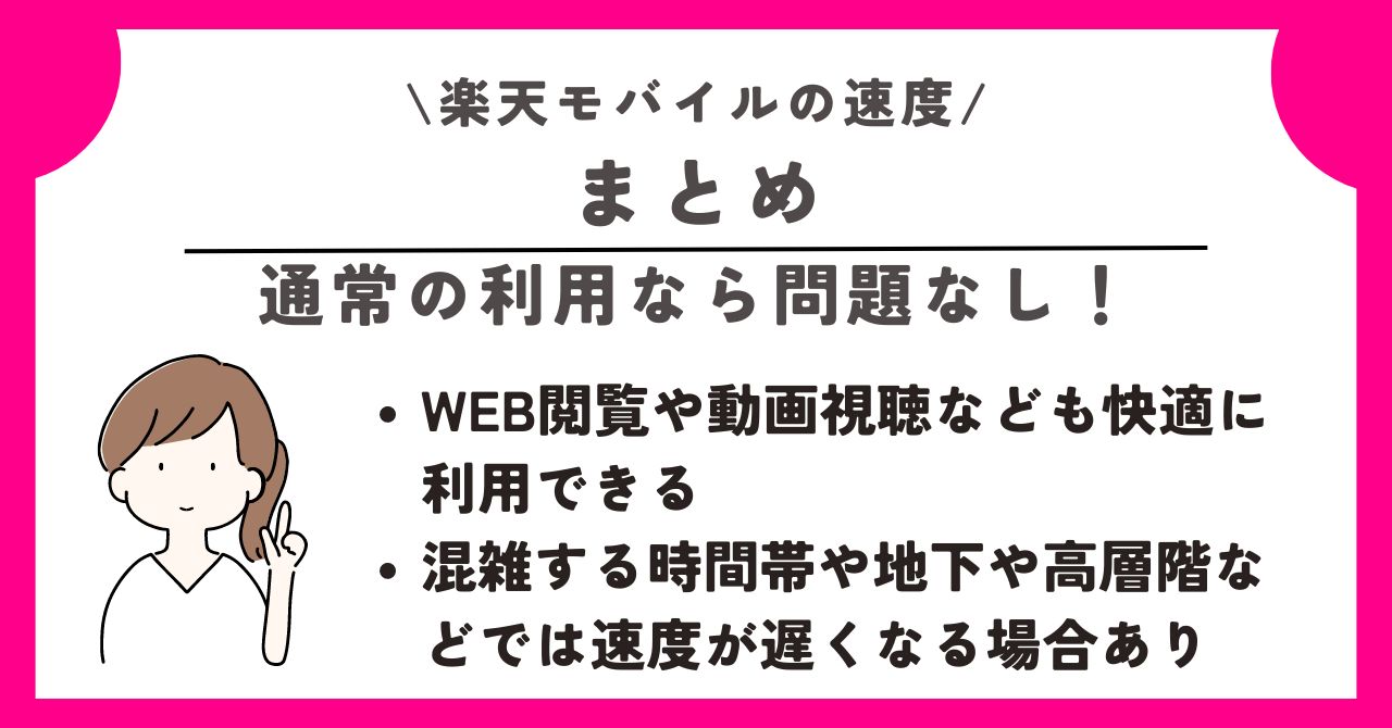 楽天モバイル　速度