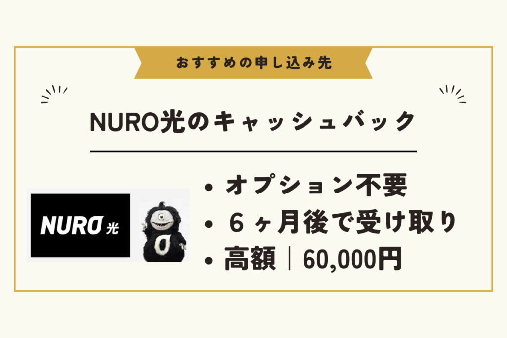 2024年最新】NURO光のキャッシュバックキャンペーン｜最大60,000円の受取り方と徹底比較！ – ネットログ