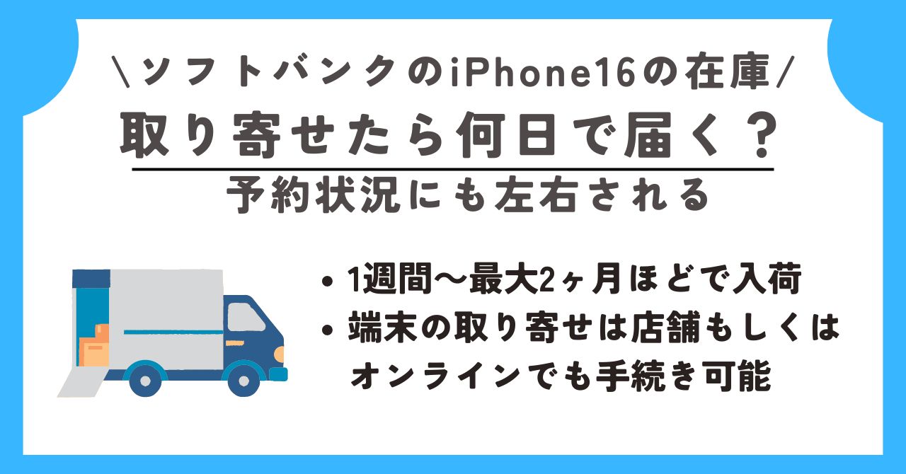 ソフトバンク　iPhone16　在庫