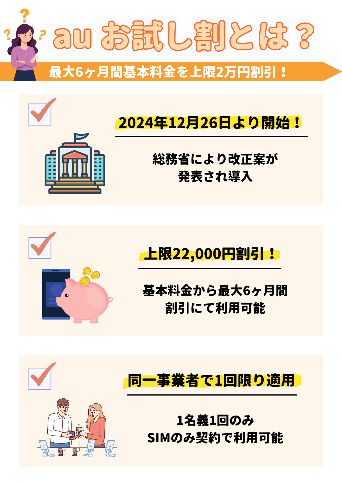 au お試し割