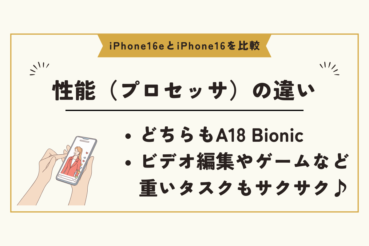 iPhone SE4 　iPhone16　比較