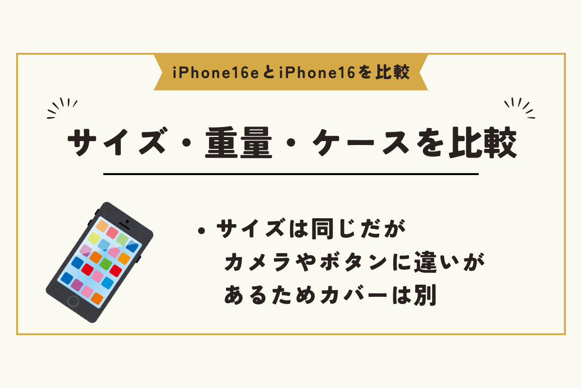 iPhone SE4 　iPhone16　比較