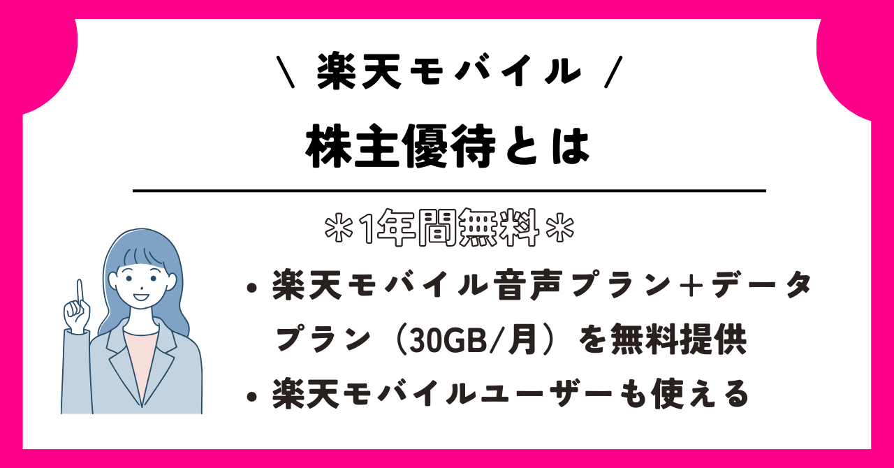 楽天モバイル 1年間無料