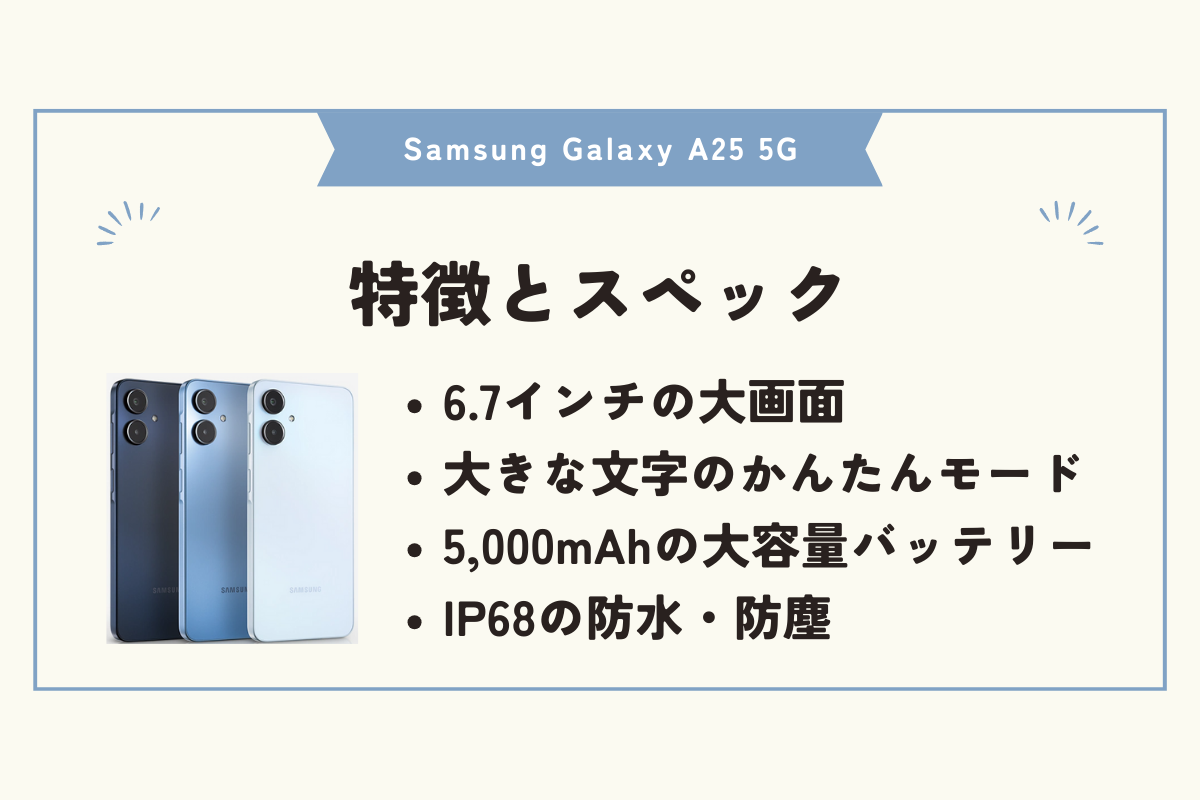 Samsung Galaxy A25 5G　キャンペーン