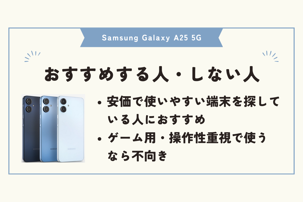 Samsung Galaxy A25 5G　キャンペーン
