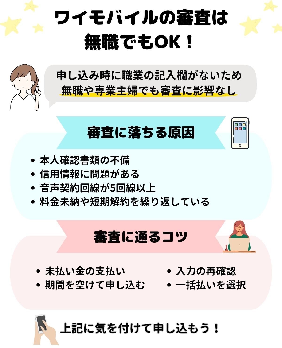 ワイモバイル　審査