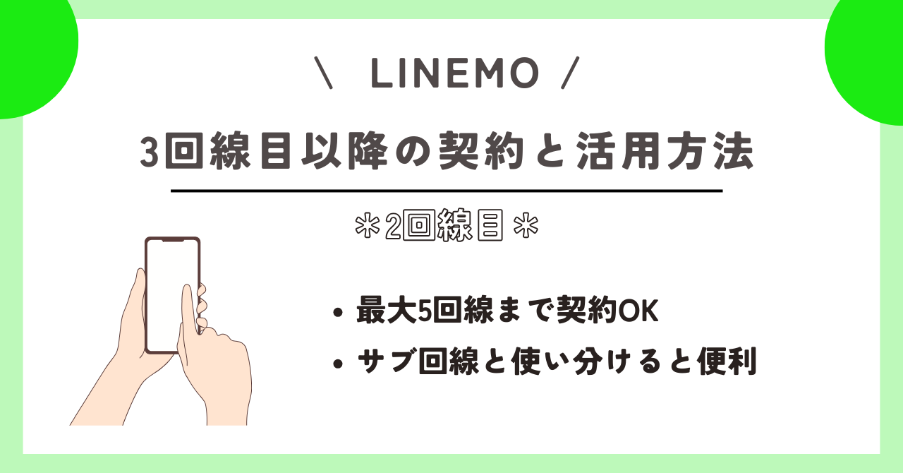 LINEMO　2回線目