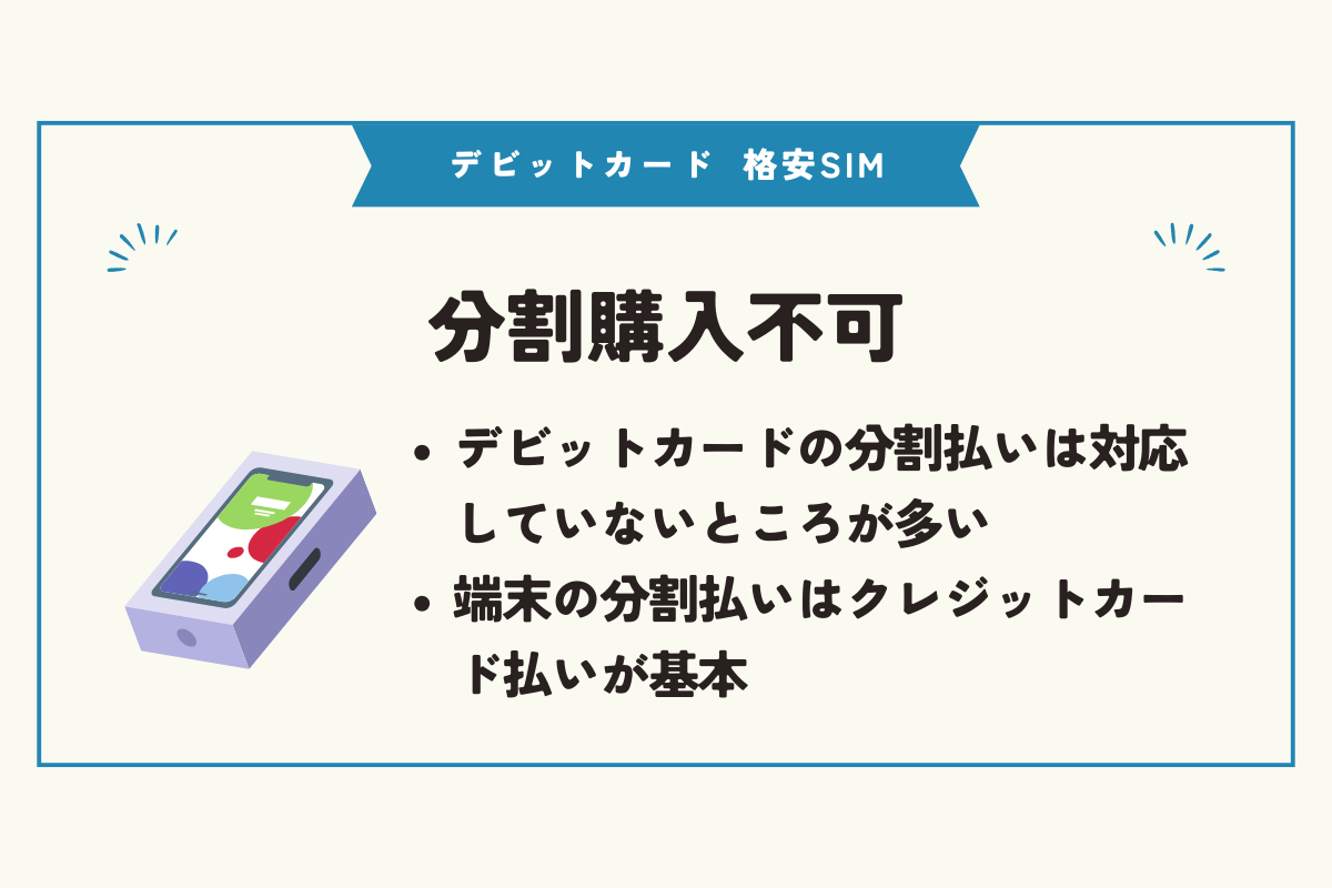 デビットカード 格安SIM