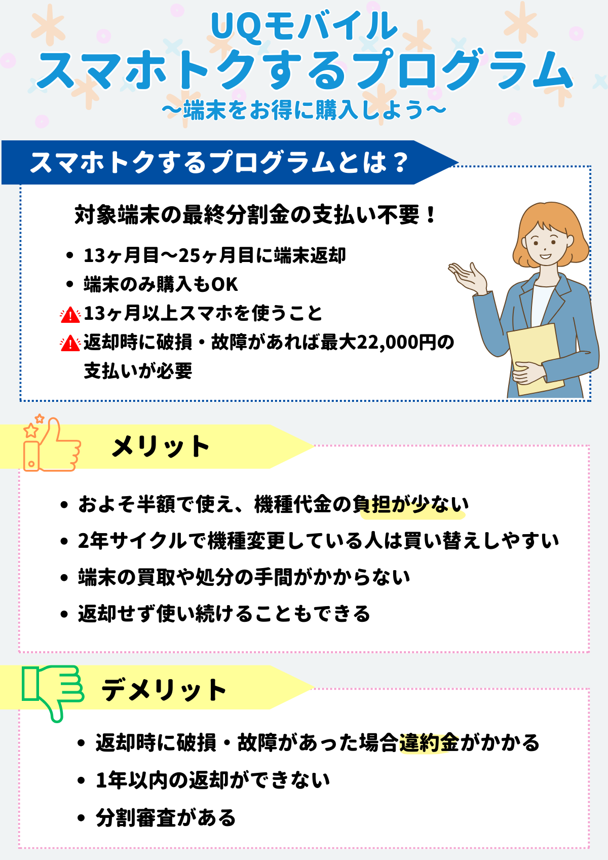 UQモバイル スマホトクするプログラム