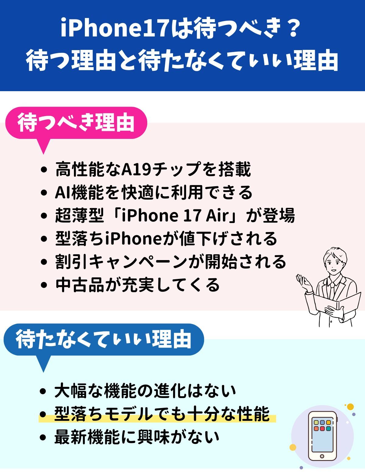 iPhone17　待つべき