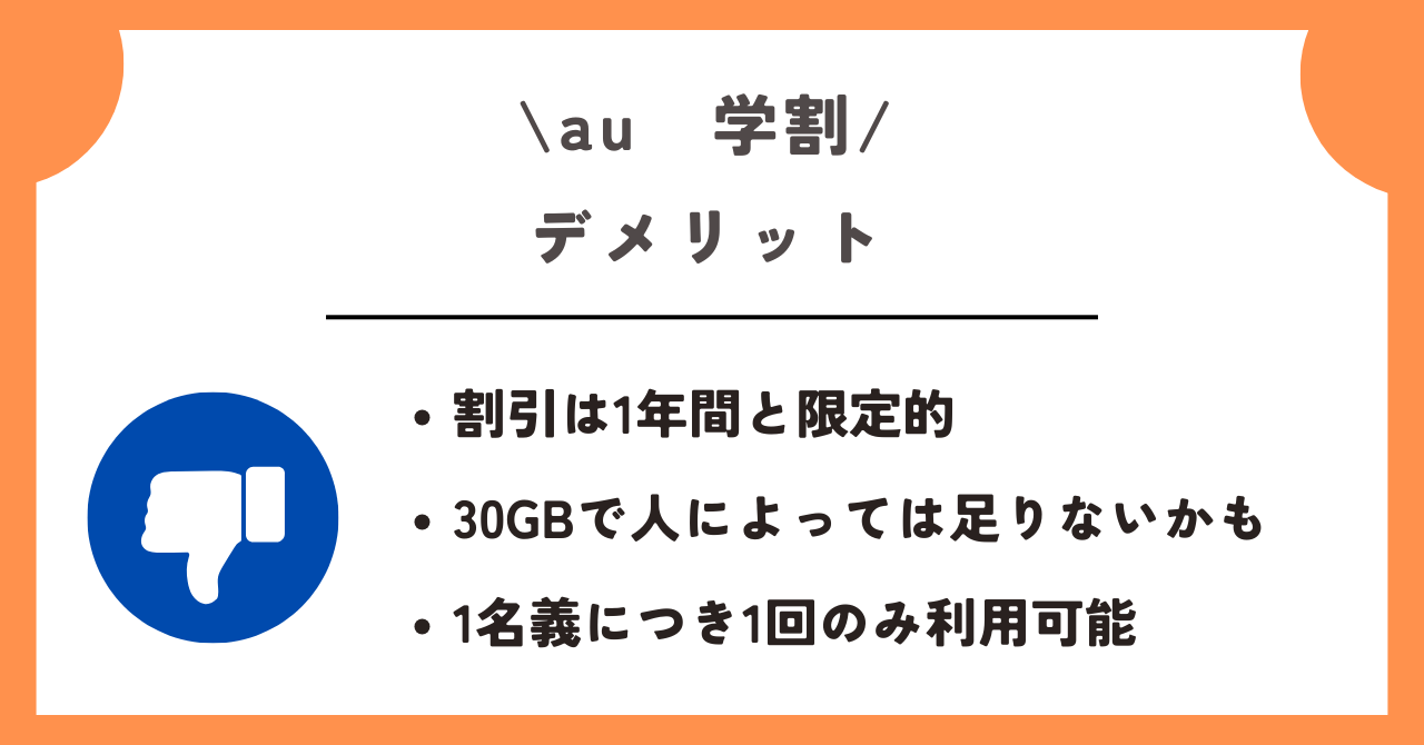 au　学割