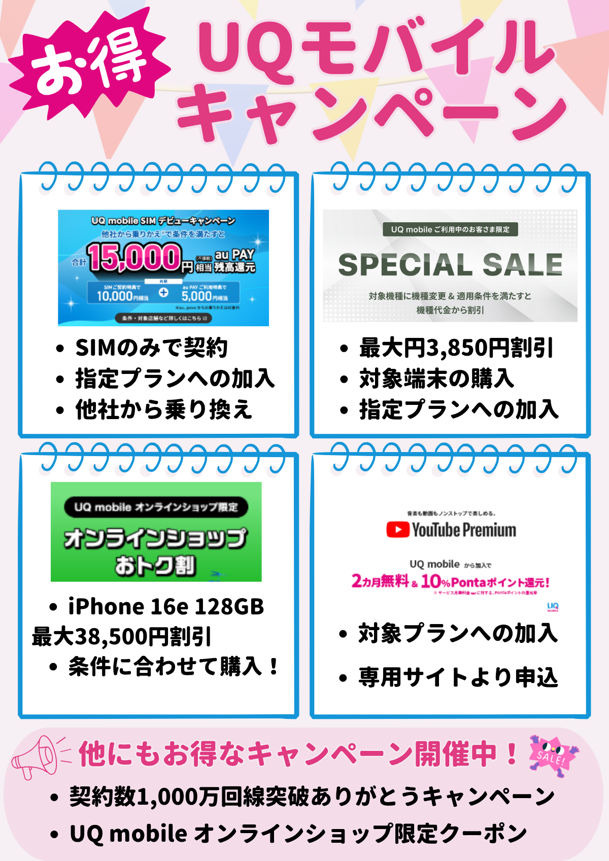 UQモバイル キャンペーン