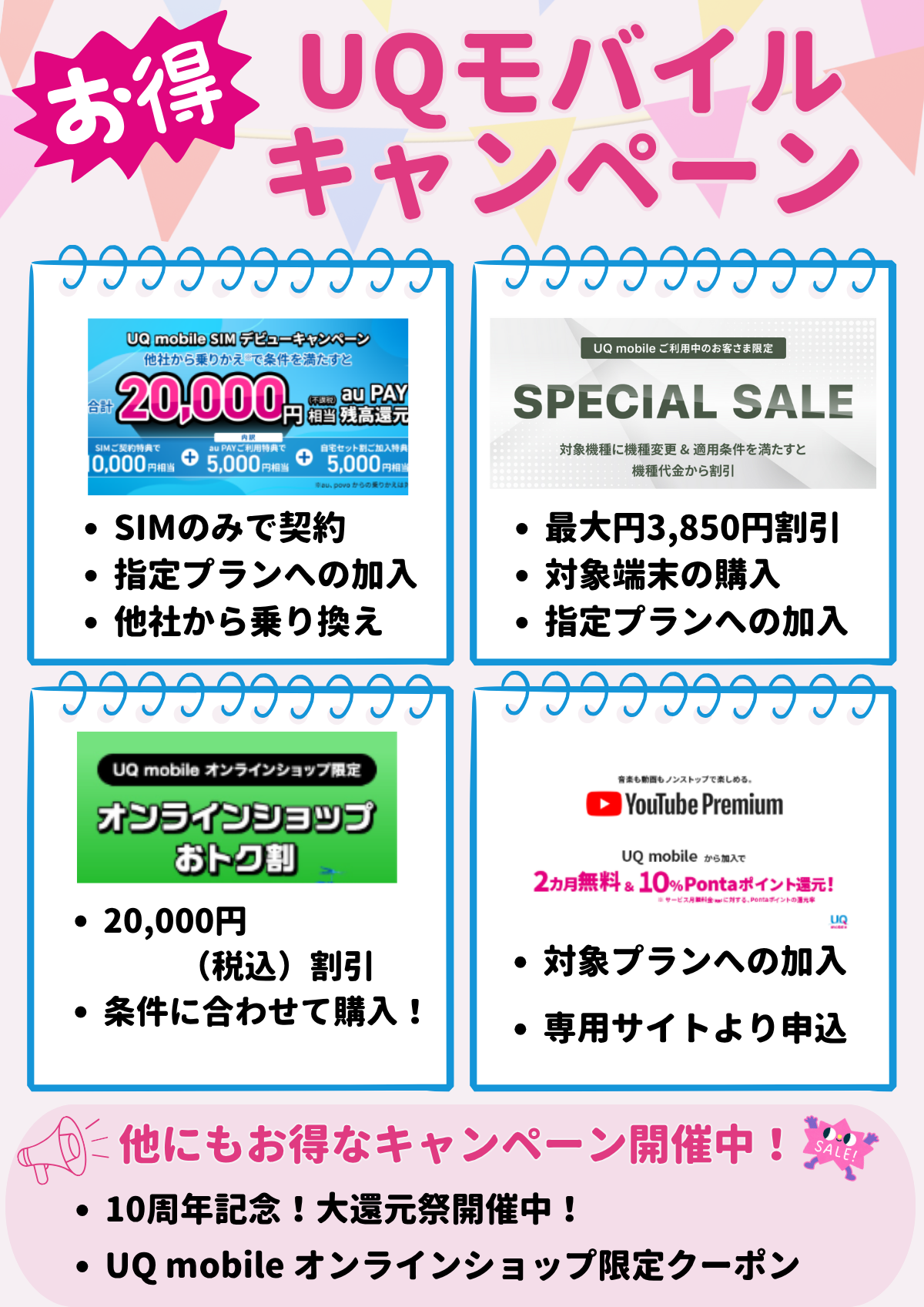 UQモバイル キャンペーン