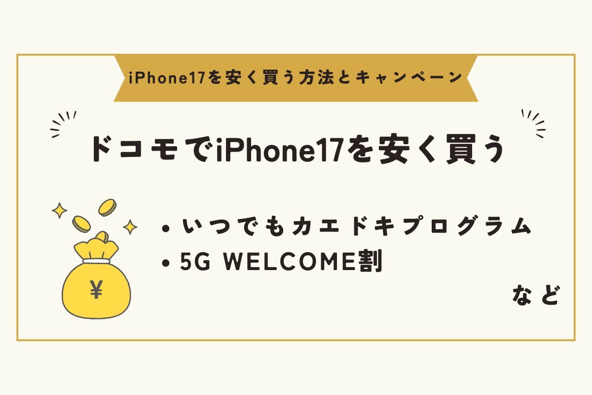 iPhone17 キャンペーン(安く買う)