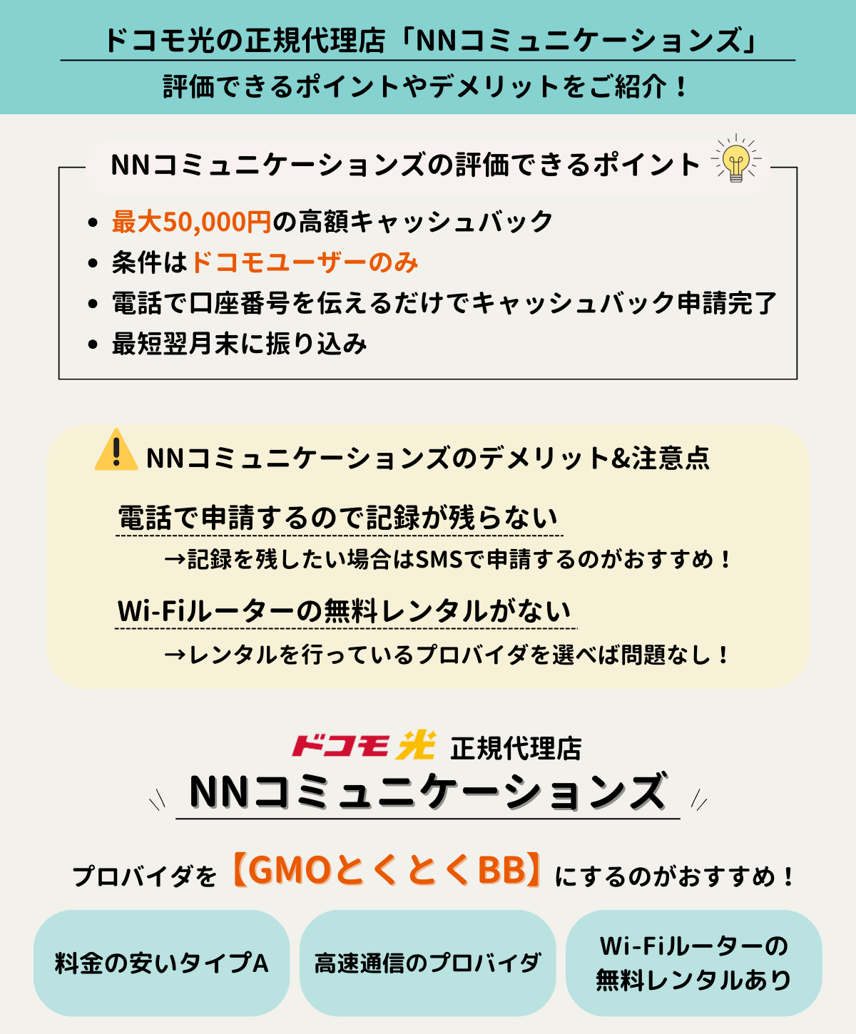 ドコモ光 NNコミュニケーションズ