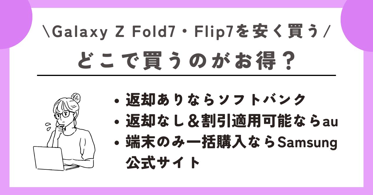 Galaxy Z Fold7　安く買う