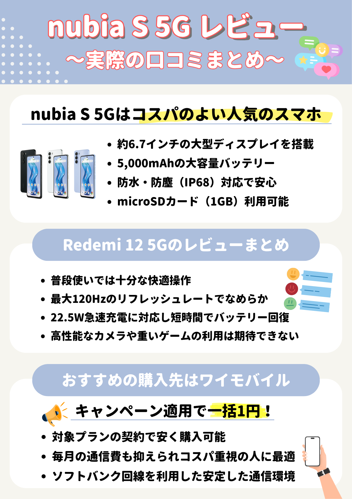 nubia S 5G レビュー