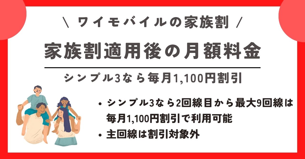 ワイモバイル 家族割