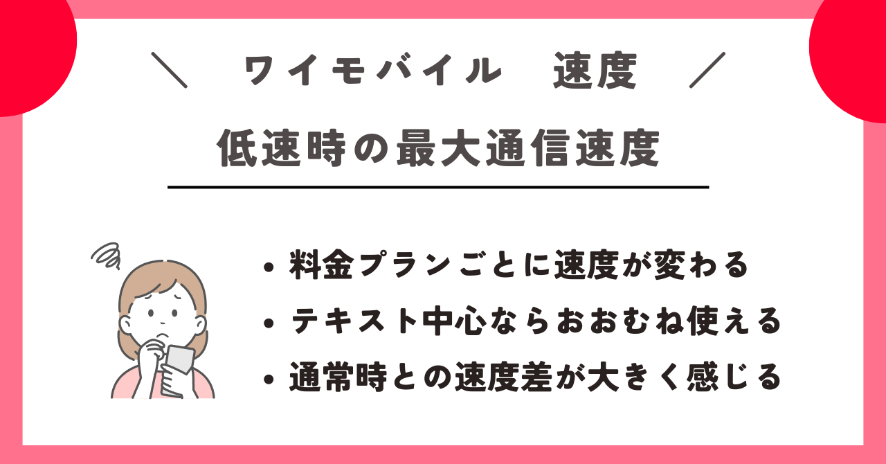 ワイモバイル　速度