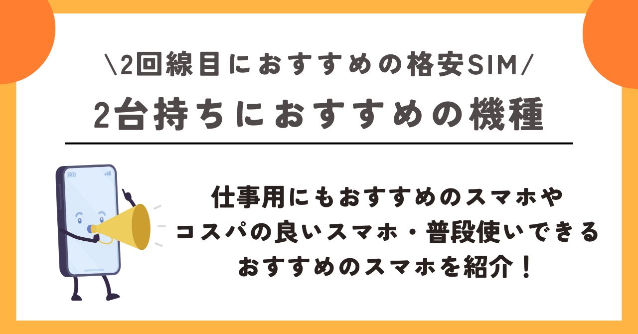 格安SIM　2回線目