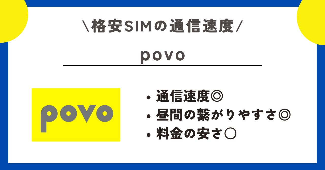 格安SIM　通信速度