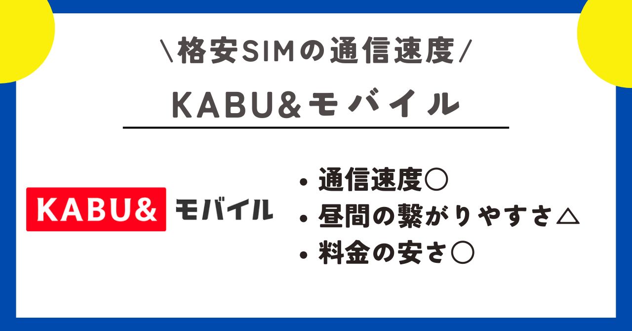 格安SIM 　通信速度