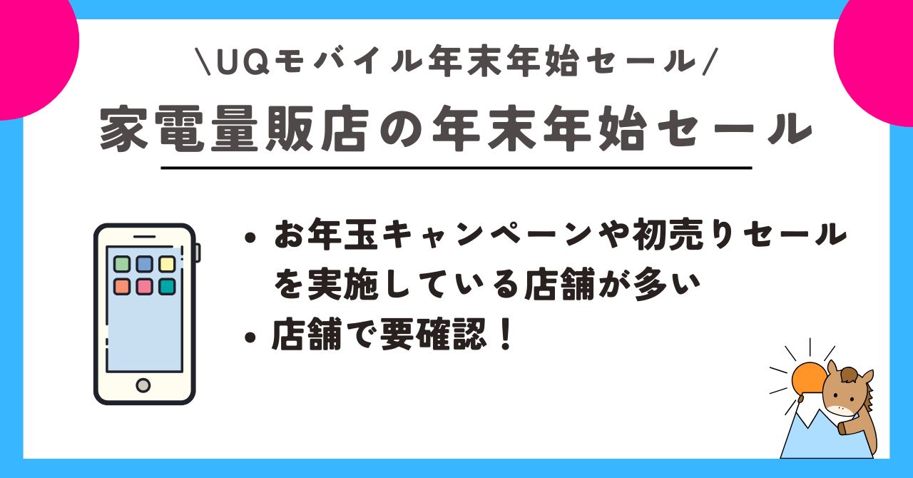UQモバイル　年末年始セール