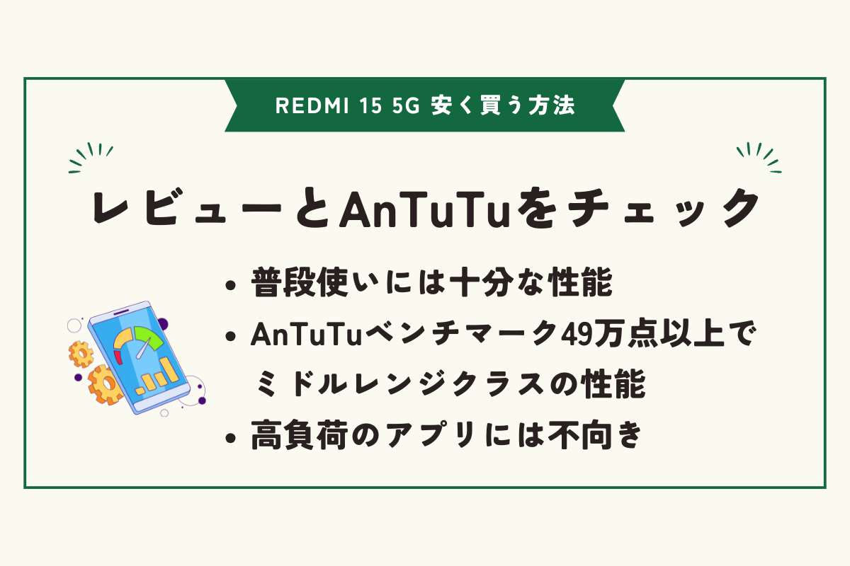 REDMI 15 5G 安く買う