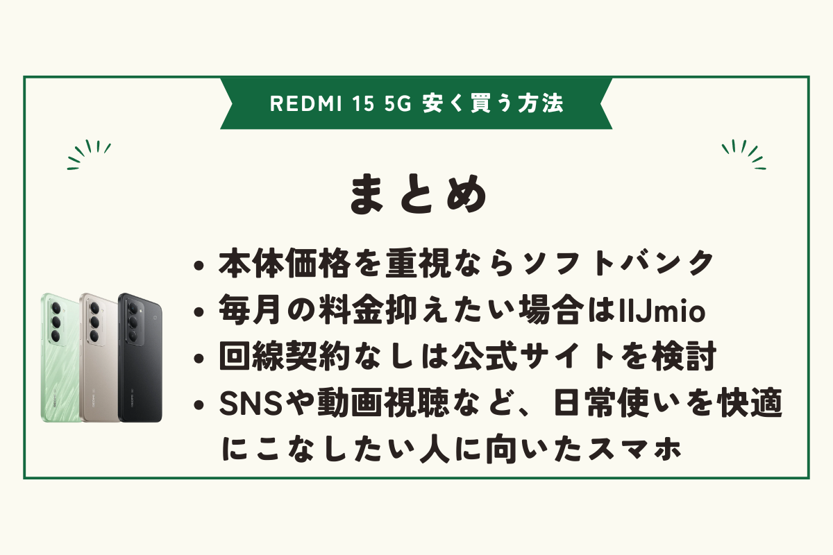 REDMI 15 5G 安く買う