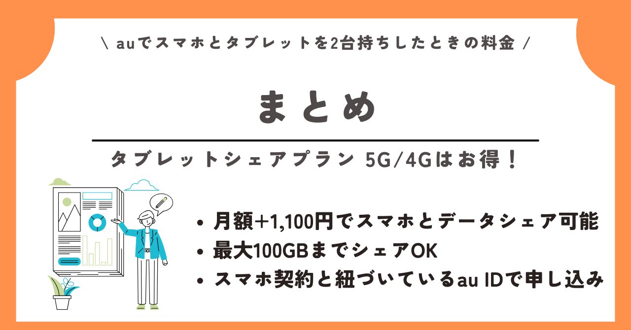 au スマホ タブレット 2台持ち 料金