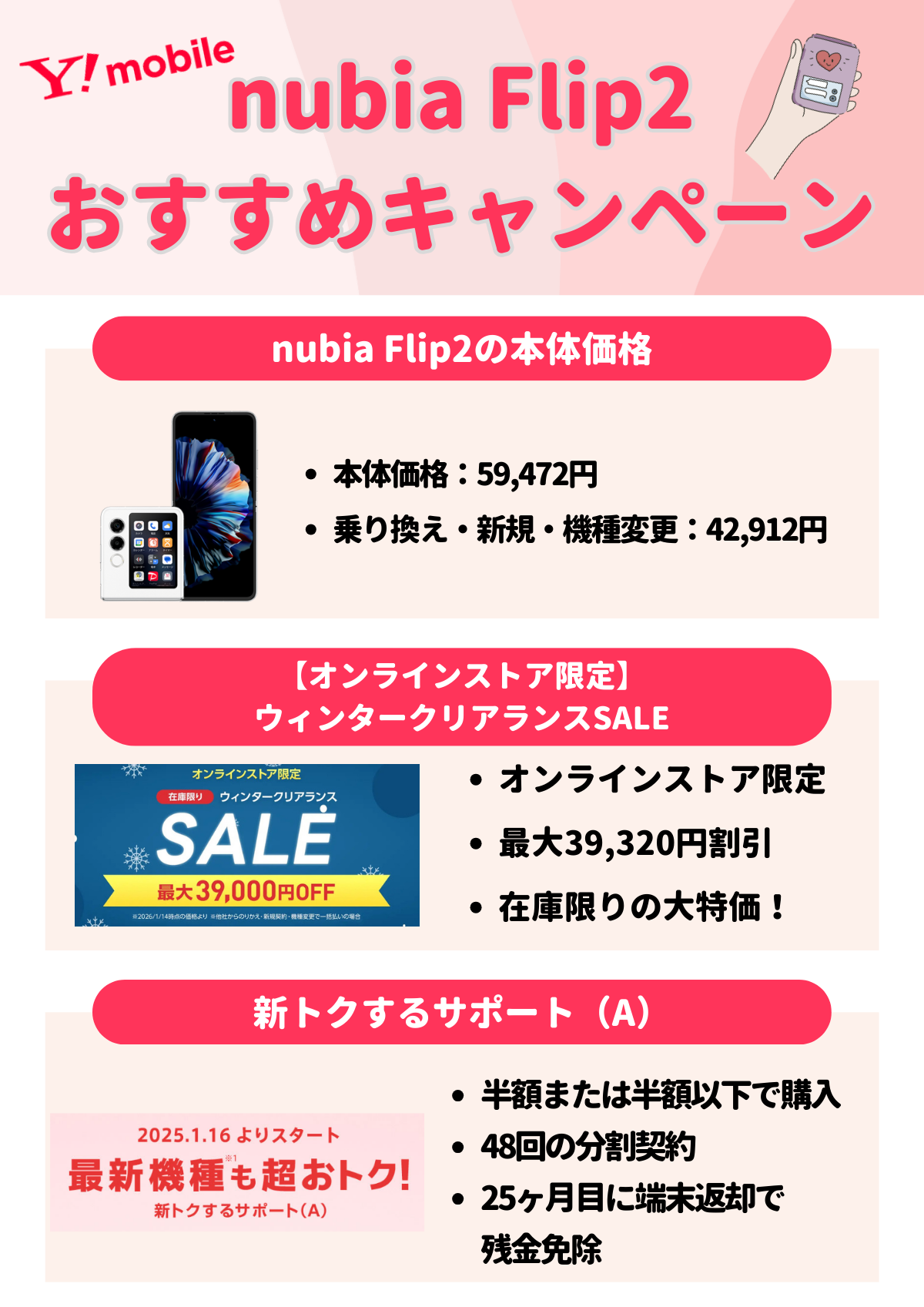 nubia Flip 2 安く買う方法