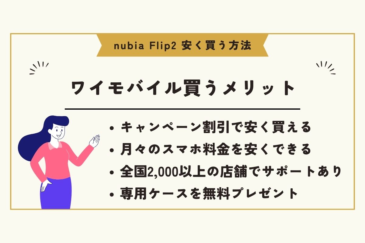 nubia flip2 安く買う方法