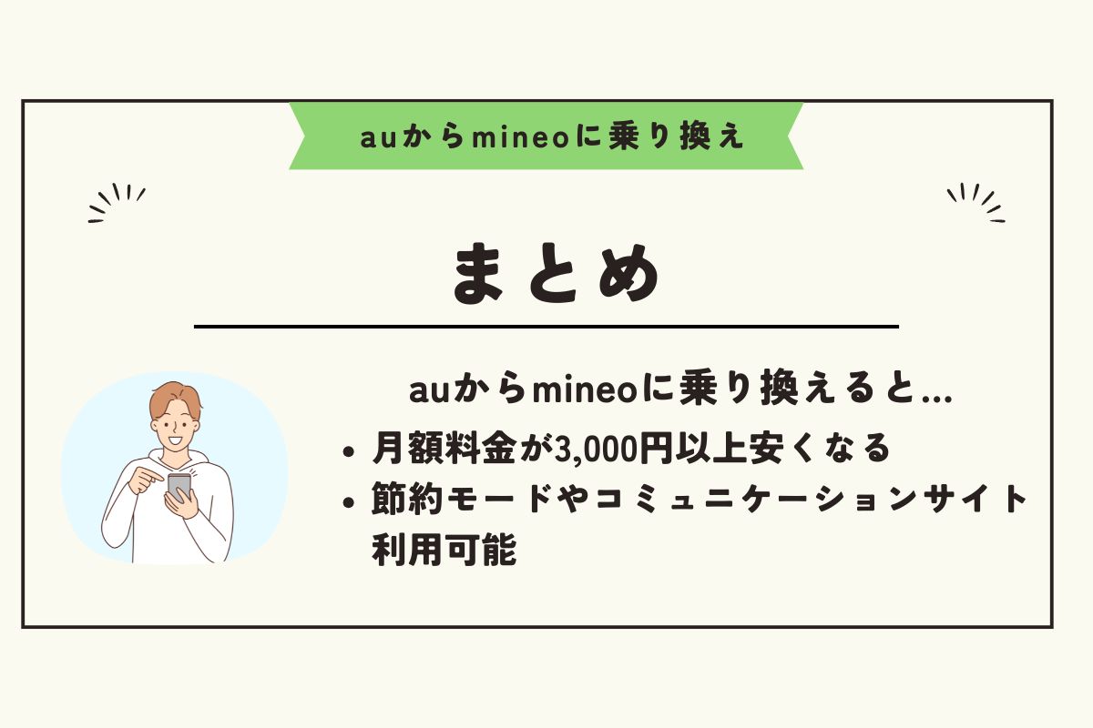 au mineo 乗り換え