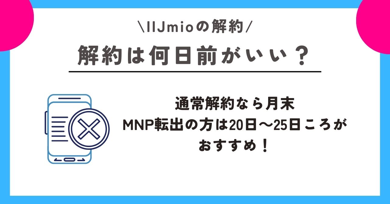 iijmio 解約